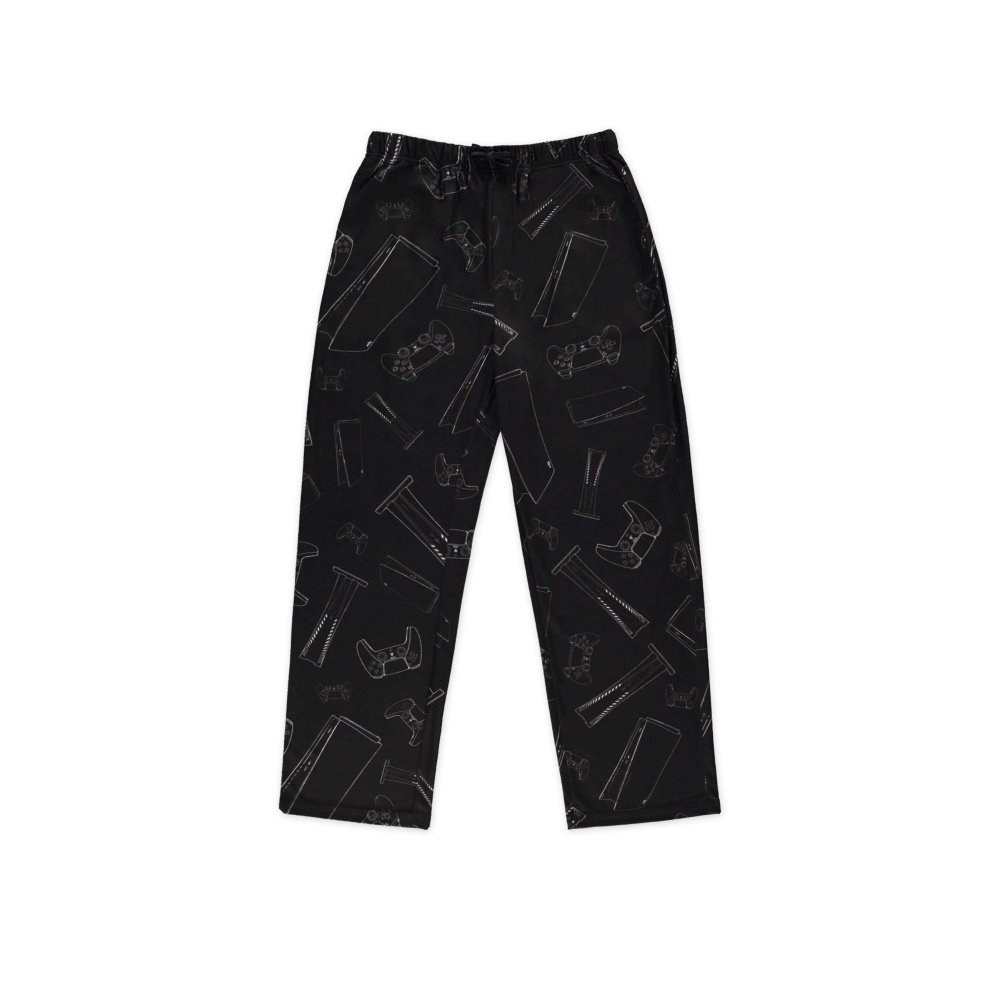 PlayStation - Jersey Pantalon de jogging homme - Noir